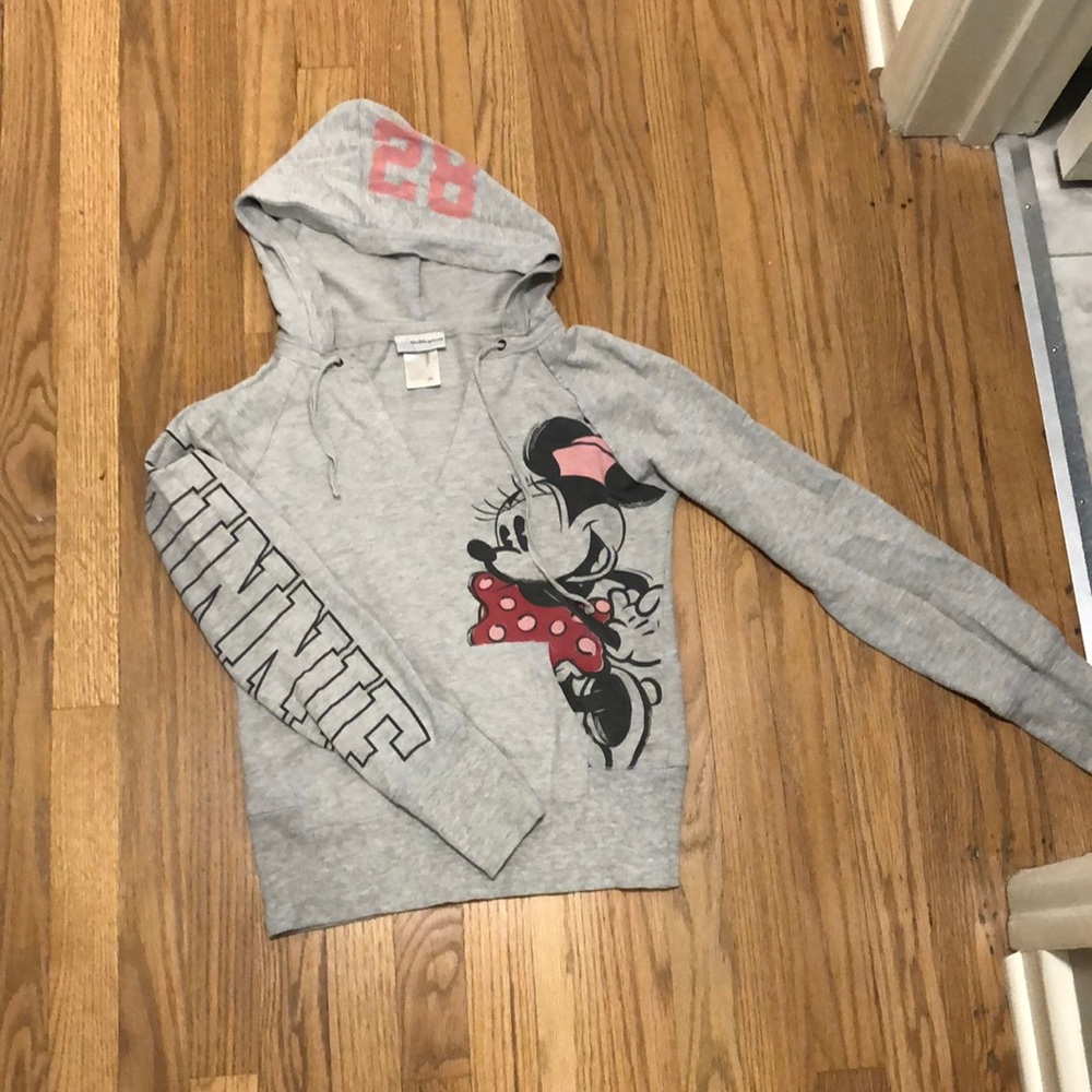 Minnie Mouse V neck Hoodie